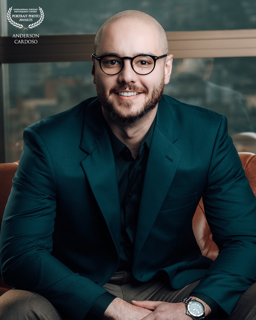 Retrato corporativo de um empresário feito pela Anderson Retratista